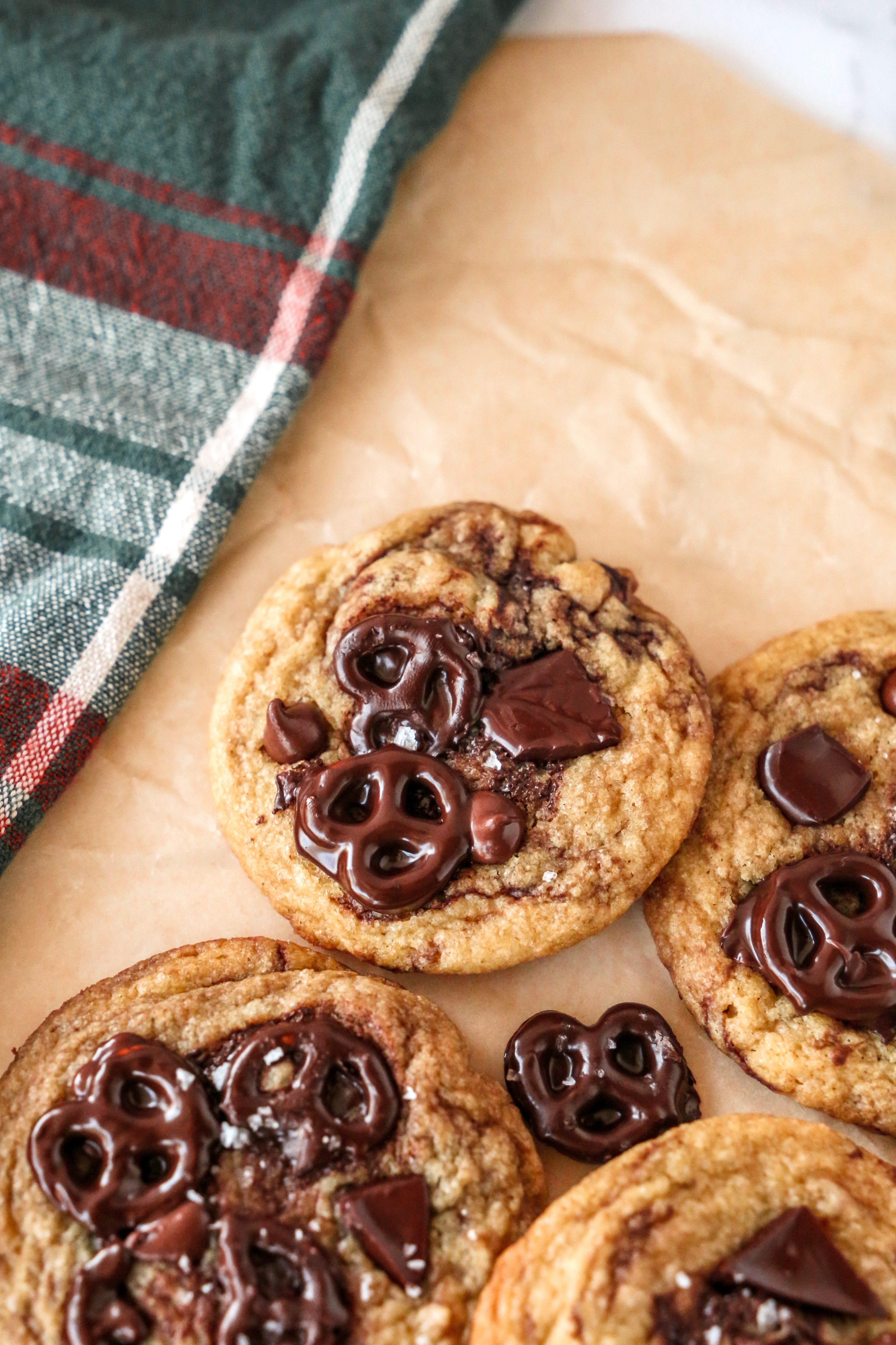 Chocolate Covered Pretzel Cookies