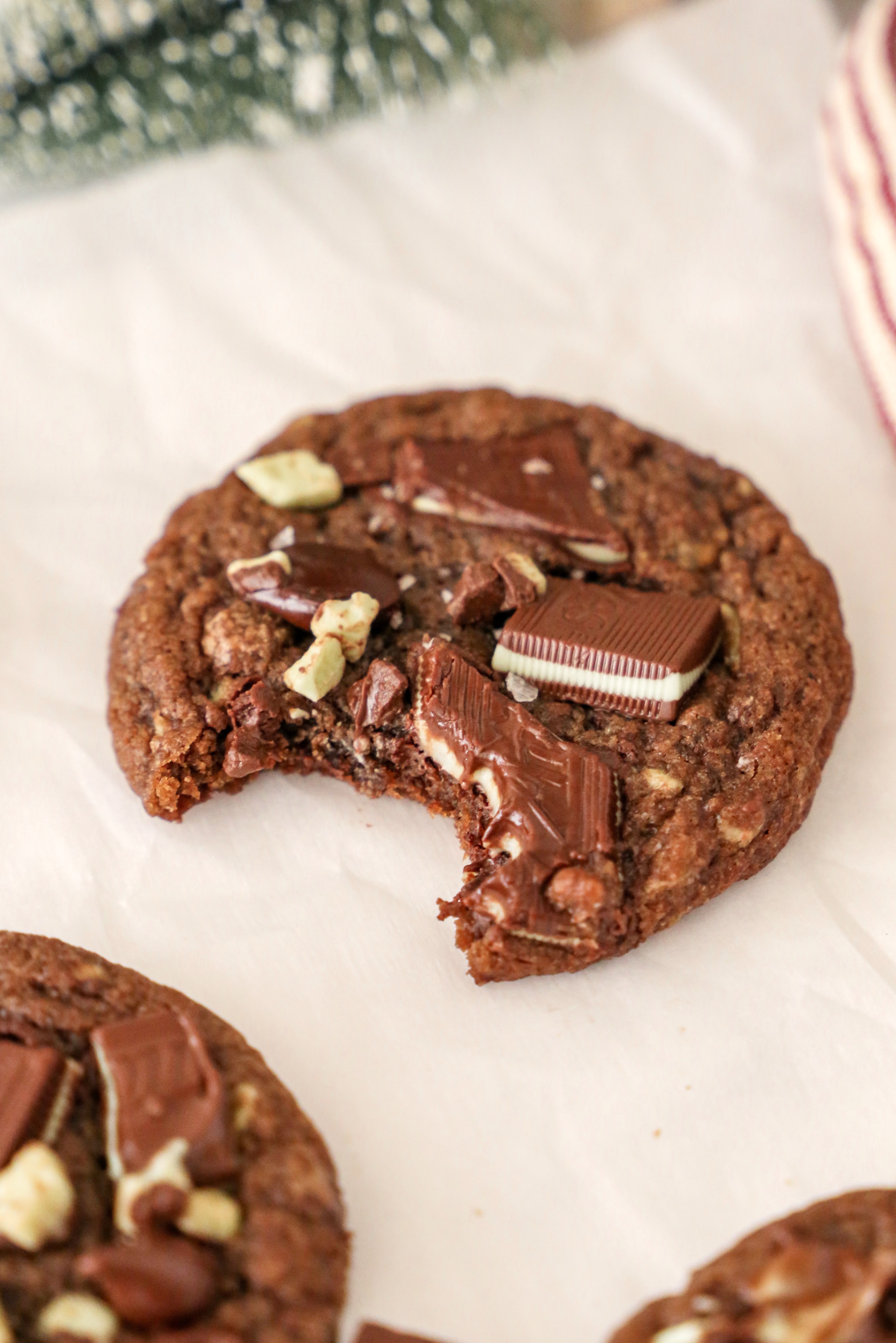 Double Chocolate Andes Mint Cookies